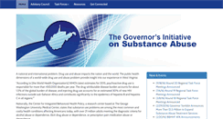 Desktop Screenshot of governorssubstanceabusetaskforceswv.com
