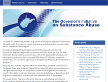 Tablet Screenshot of governorssubstanceabusetaskforceswv.com